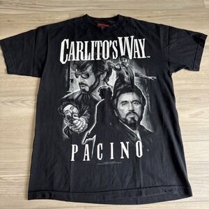 Vintage Carlito's Way Shirt Al Pacino Shirt Men's Sz M Made USA Mexico Mint Cond